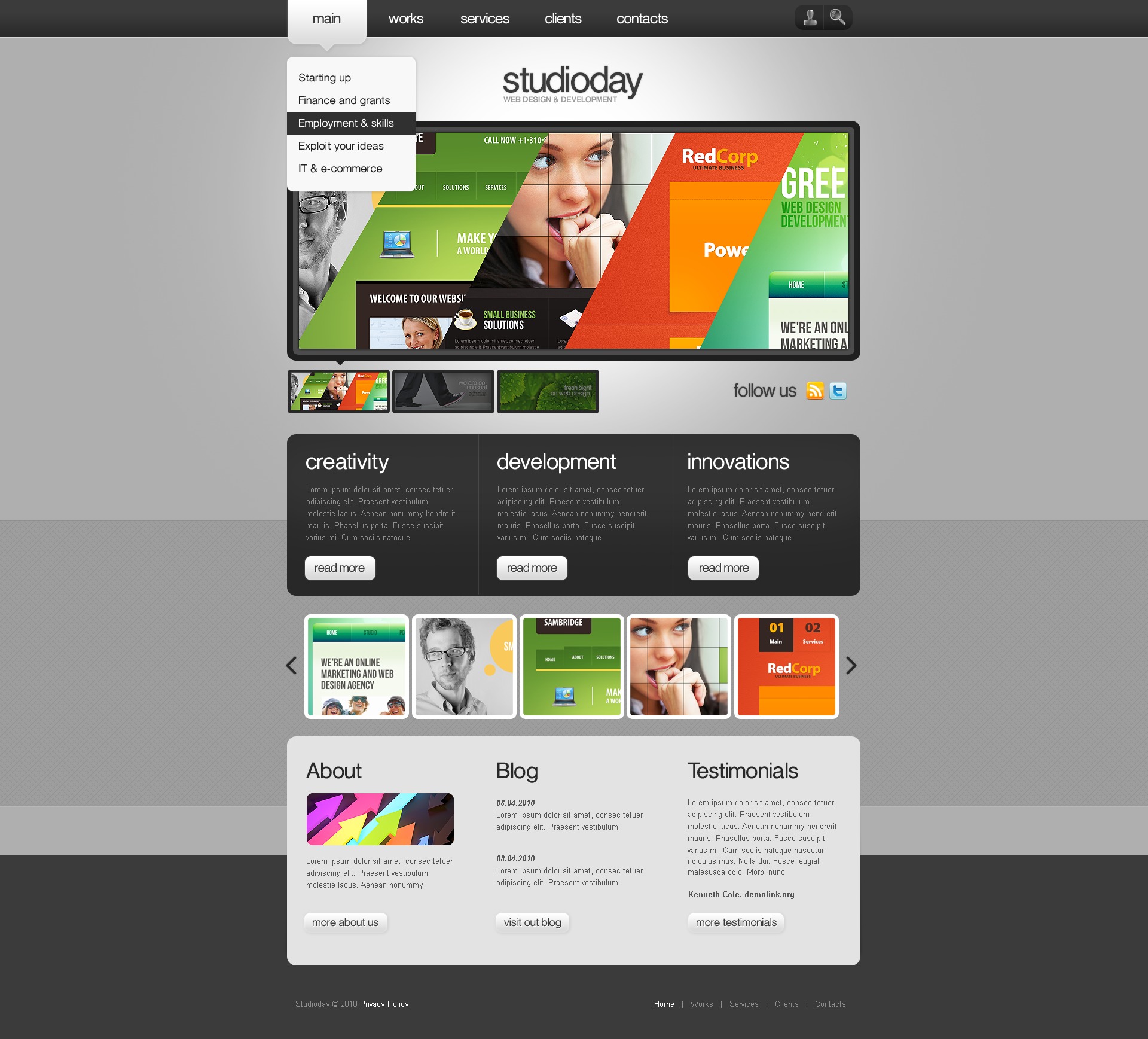  Free Flash Web Page Templates 