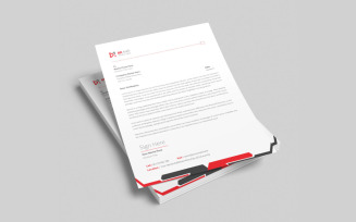 Corporate business modern letterhead design template