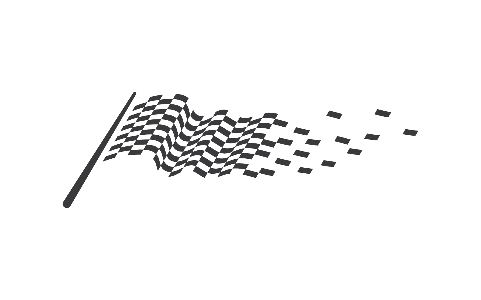 Race vlag pictogram vector sjabloon