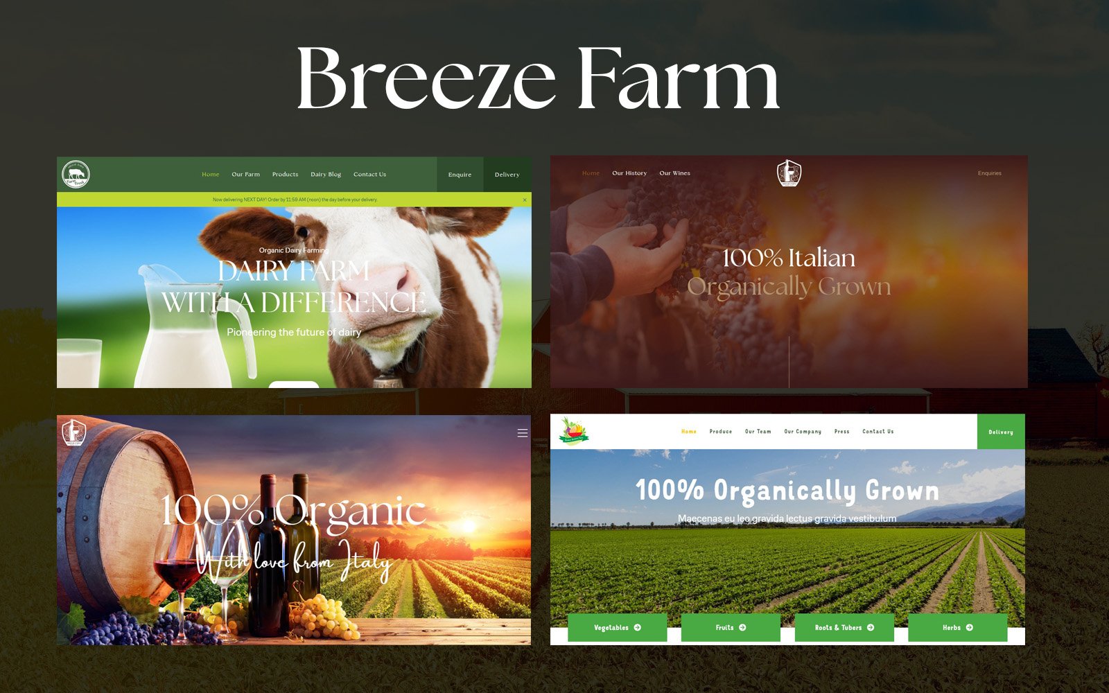 Breeze Farm Agricultural Woocommerce WordPress  Themes 360126