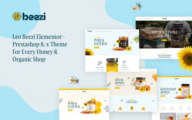 Leo Beezi Elementor - Honey & Organic Shop Prestashop Theme PrestaShop Theme