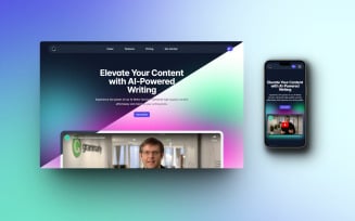Writey - AI Writer Services HTML Landing Page Template