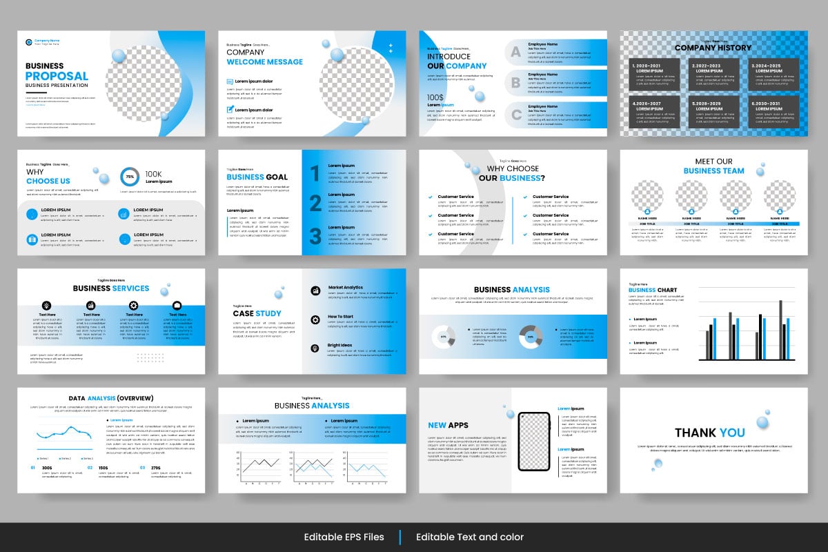 Kit Graphique #360203 Presentation Presentation Web Design - Logo template Preview