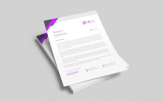Clean business and corporate letterhead design