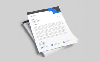 Clean business letterhead design template