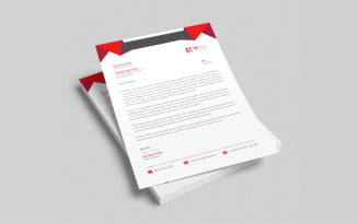 Clean business letterhead template design