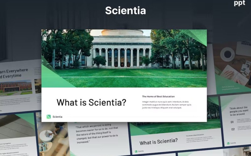 Scientia - University Theme Powerpoint PowerPoint Template