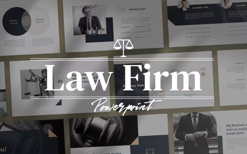 Sean - Law Firm Powerpoint PowerPoint Template