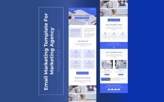 Corporate Email Marketing Template Layout