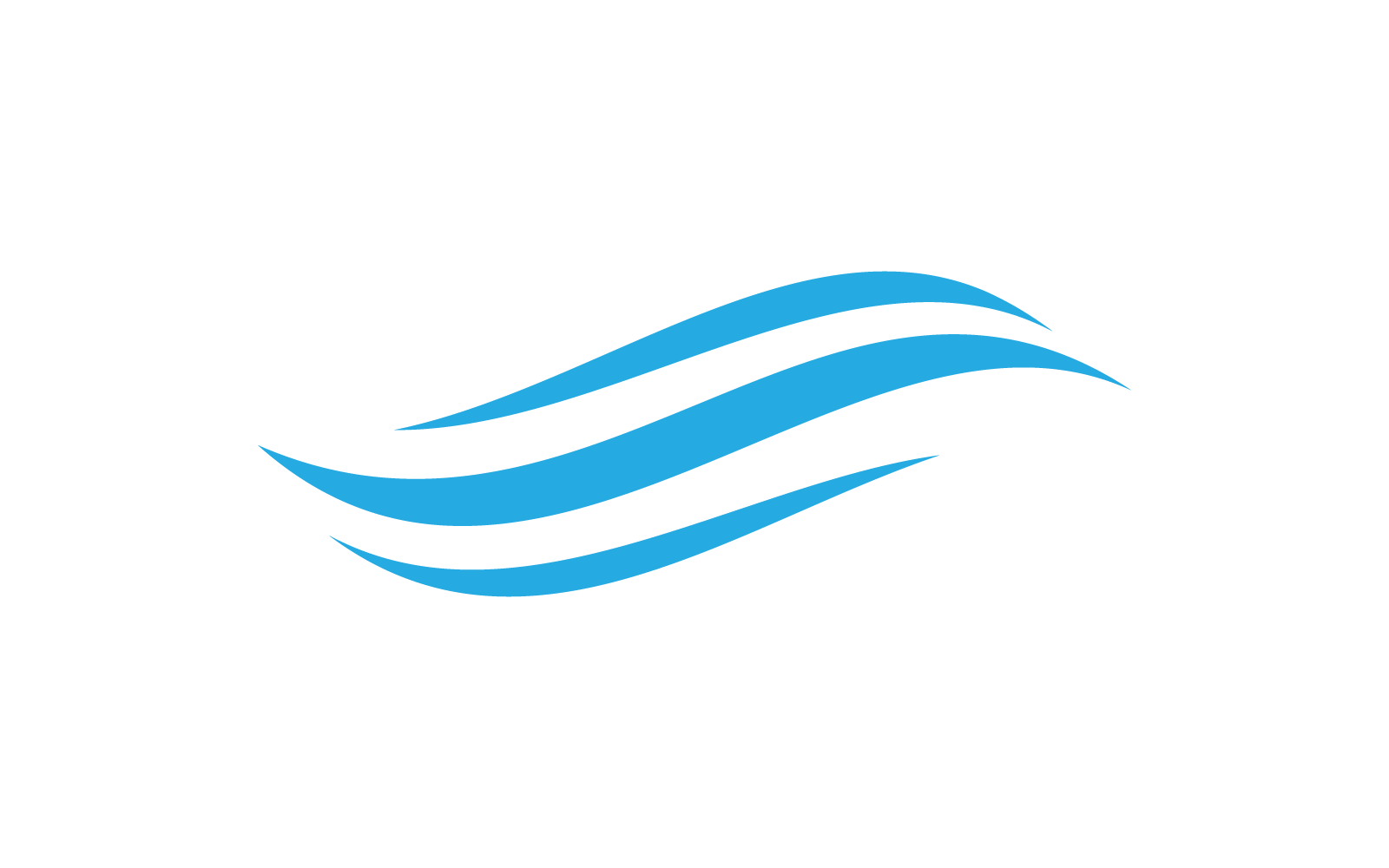 Fala wodna ilustracja logo wektor