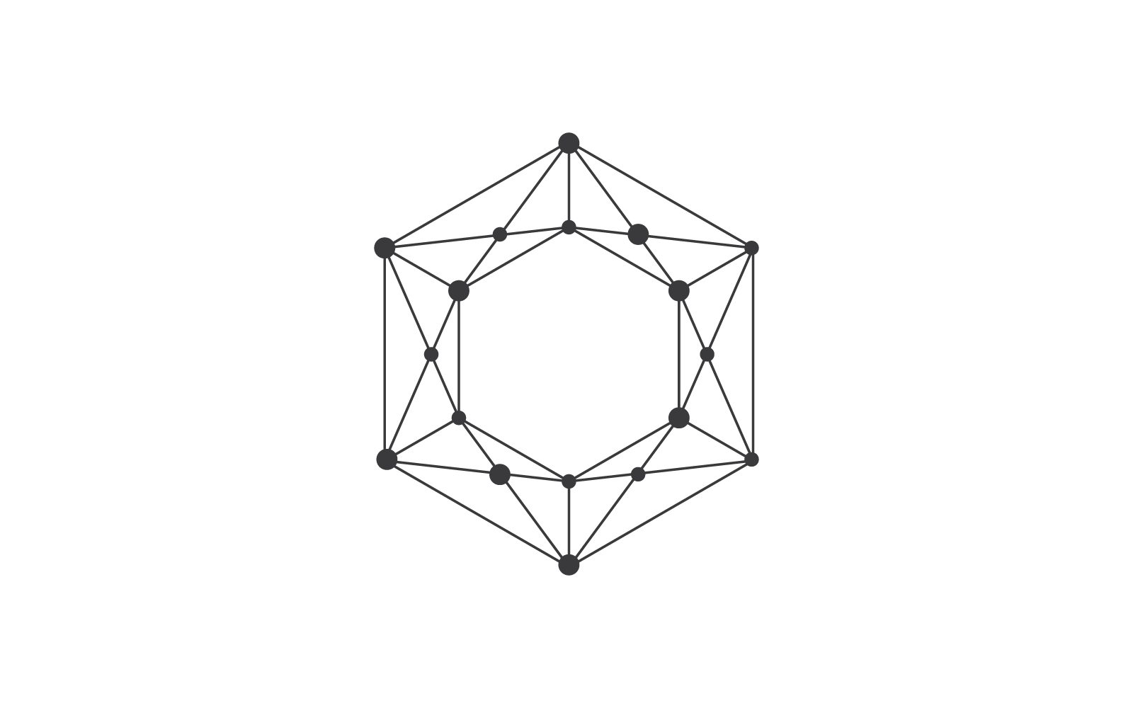 Polygonal abstract design vector template Logo Template