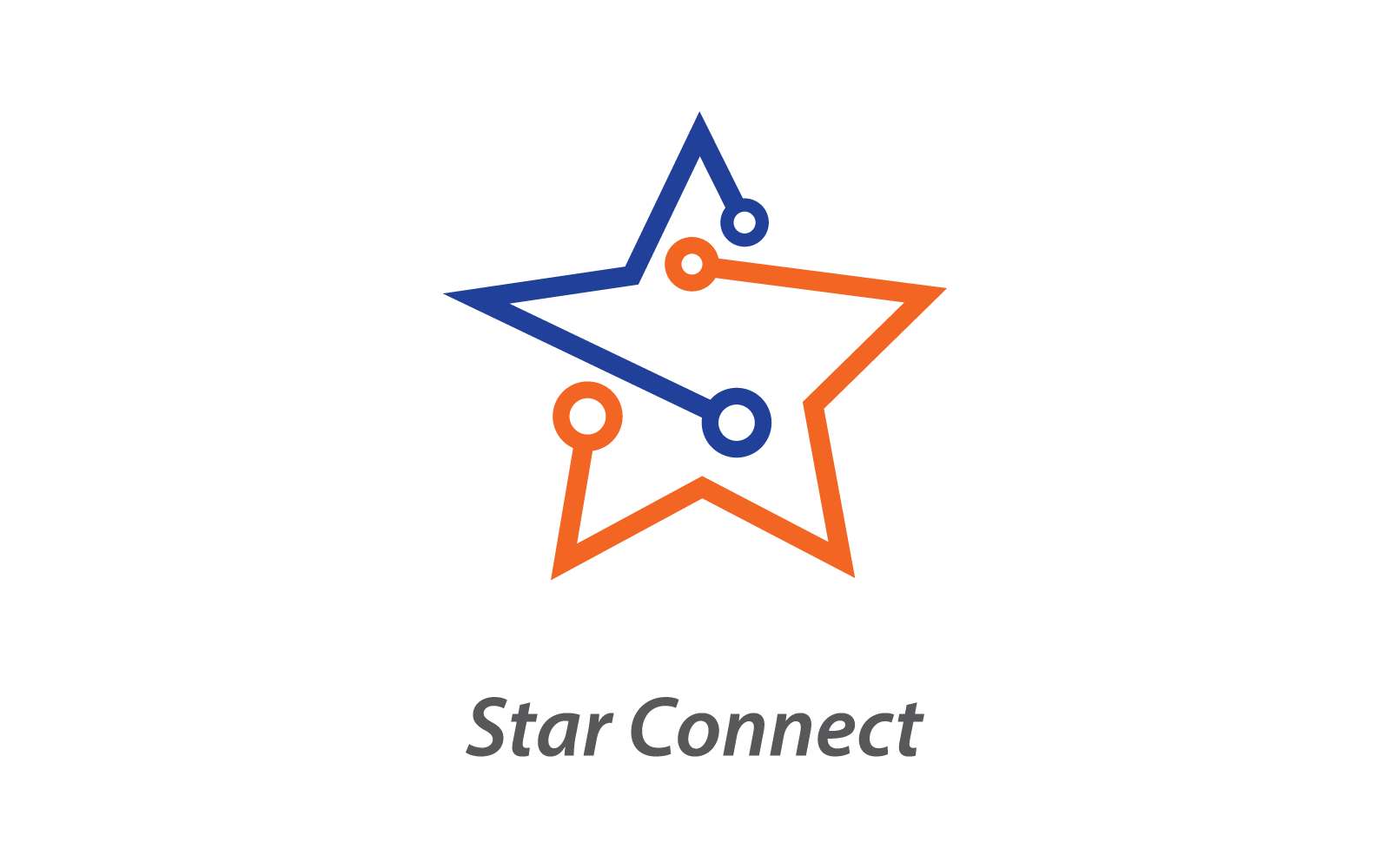 Star Tech icon vector flat design