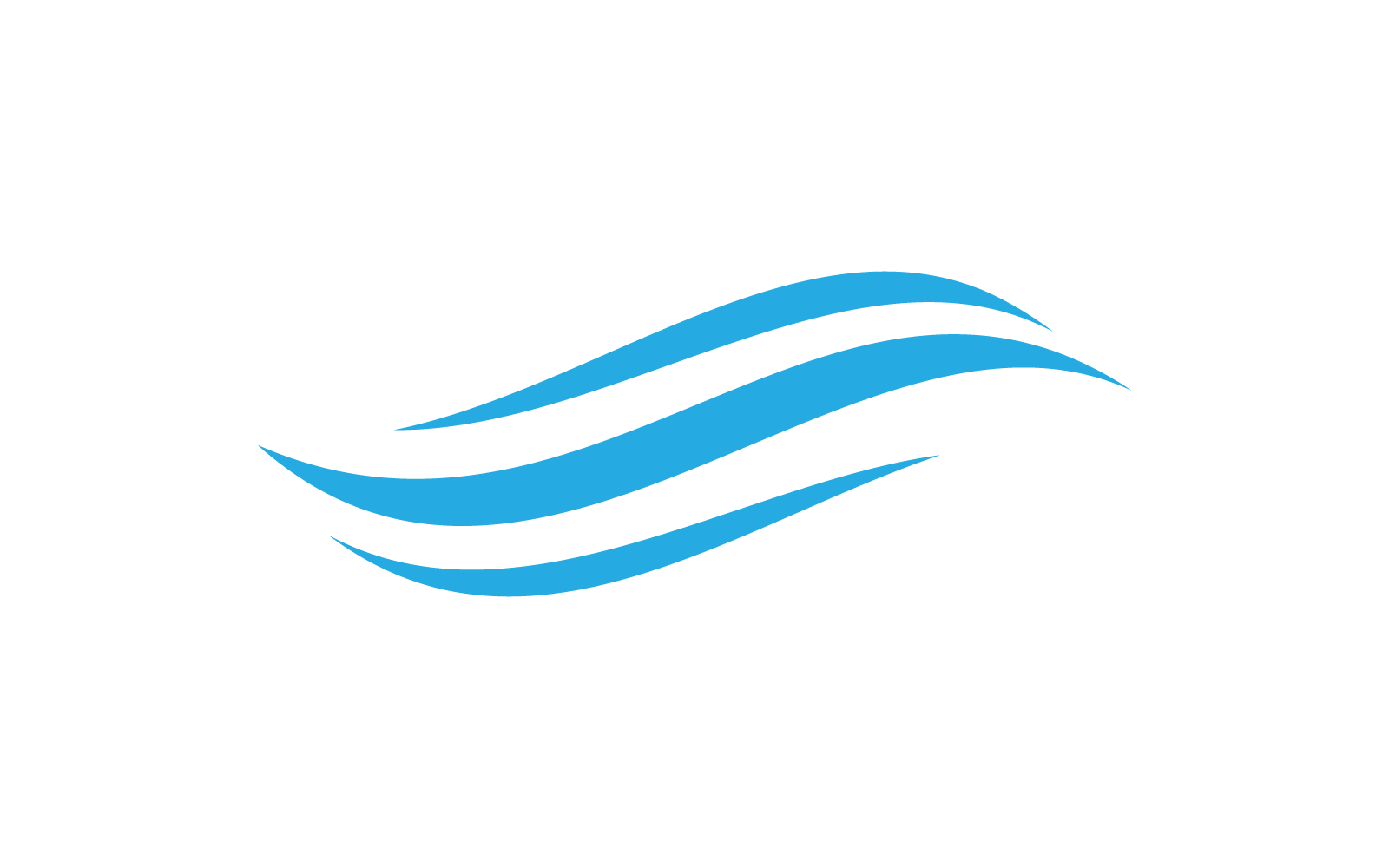 Water Wave illustration logo icon vector