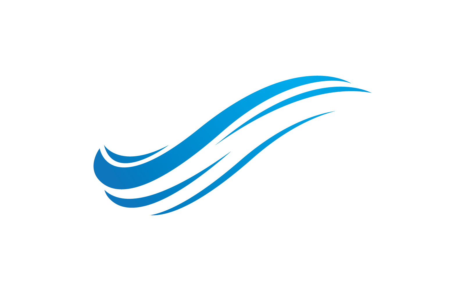 Water Wave logo vector design