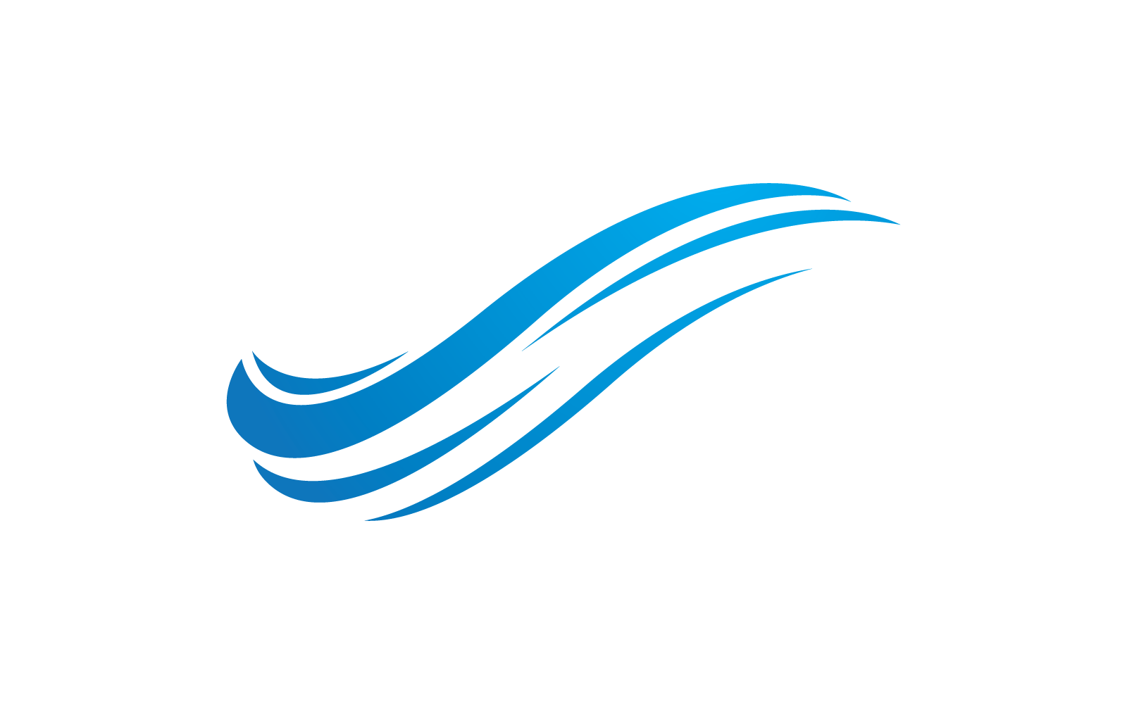 Watergolf logo vector ontwerp