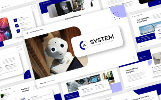 A System - Technology PowerPoint Template