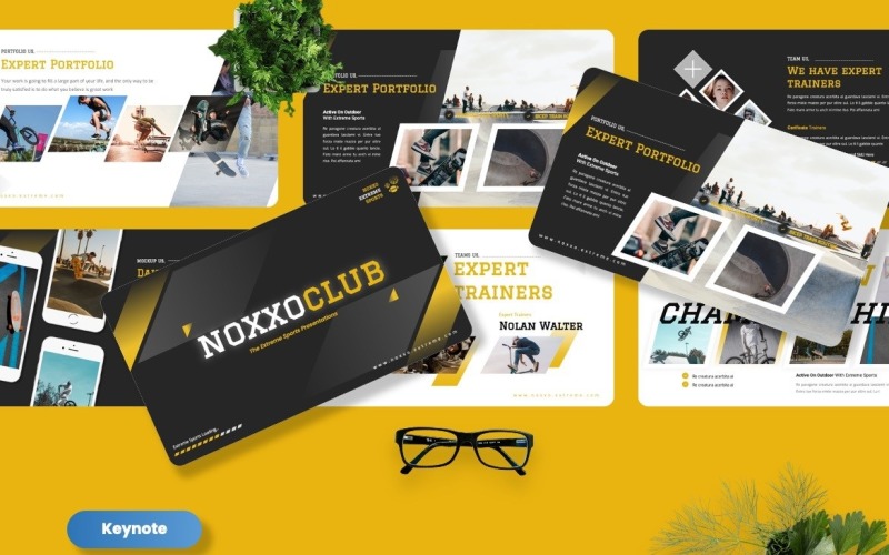 Noxxo - Extreme Sport Keynote Templates