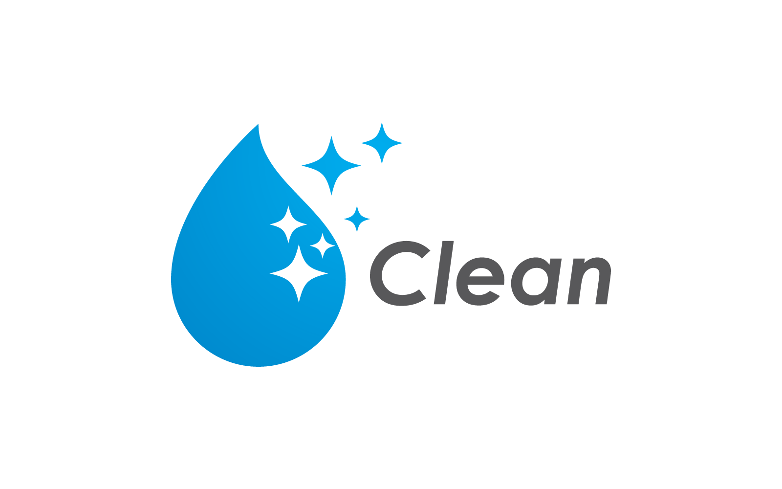 Diseño de logotipo y símbolo de limpieza vectorial
