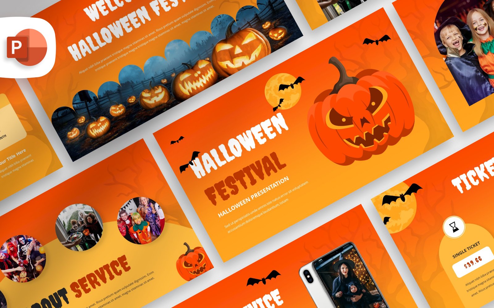 Kit Graphique #360741 Halloween Festival Divers Modles Web - Logo template Preview