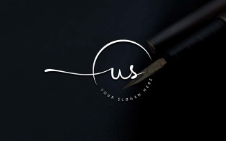 Calligraphy Studio Style US Letter Logo Design