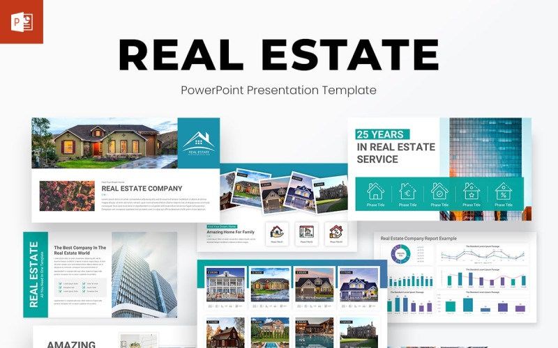 Real Estate PowerPoint Presentation Template Design PowerPoint Template