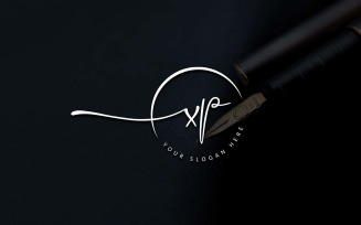 Calligraphy Studio Style XP Letter Logo Design