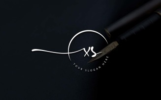 Calligraphy Studio Style XS Letter Logo Design