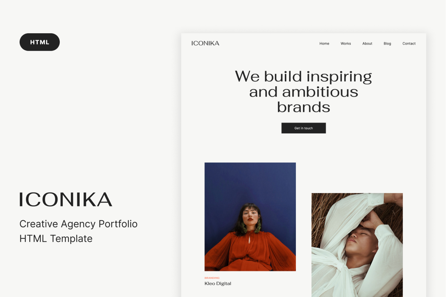 Iconika - Creative Agency Portfolio HTML Template
