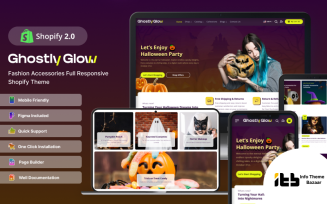 Ghostly-glow- Halloween party and Christmas festivities Shopify 2.0 theme