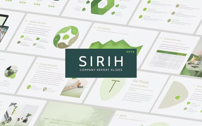 SIRIH - Company Report Powerpoint PowerPoint Template