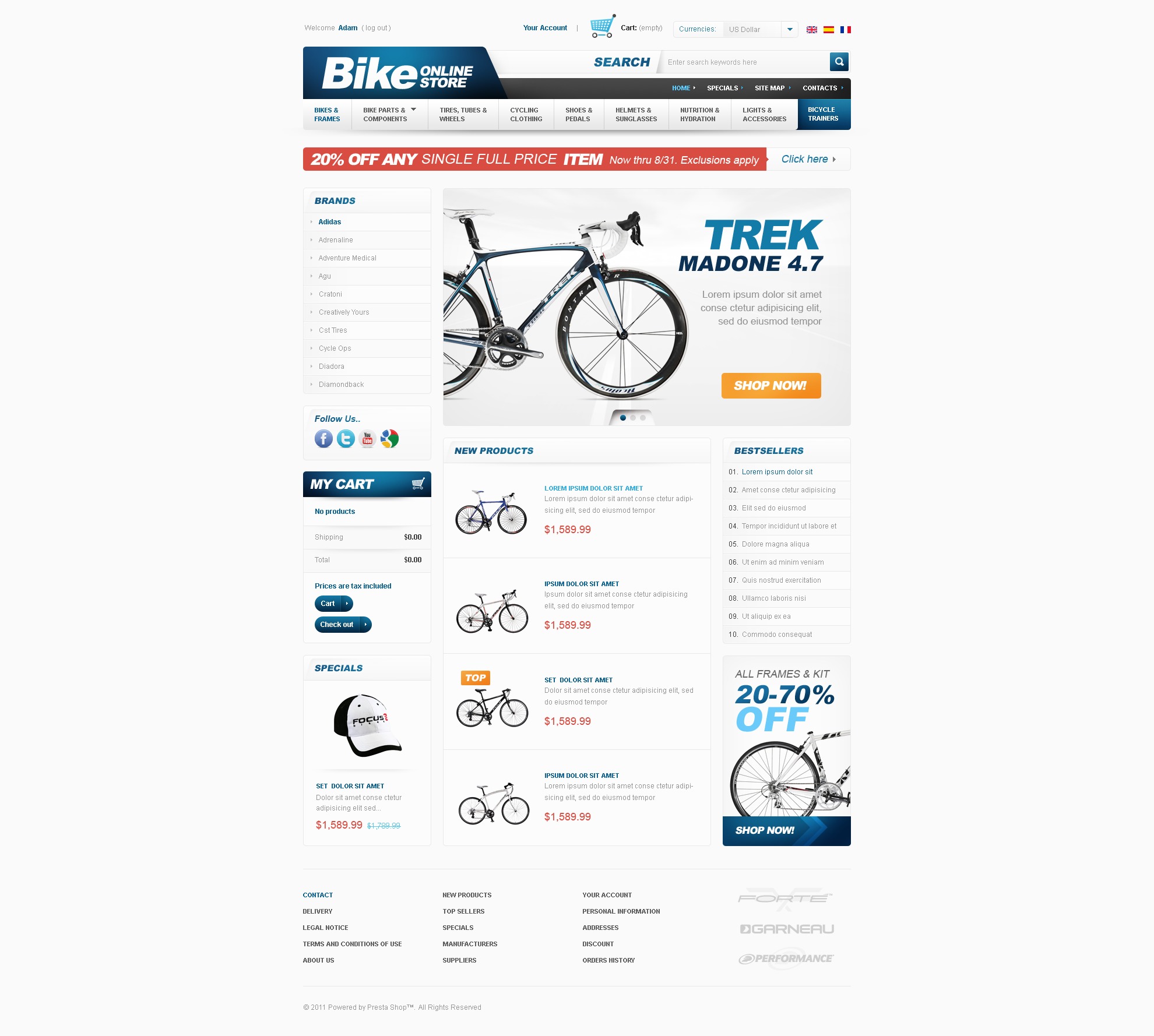 Bike online store Theme 36158