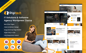DigiTech - IT Solutions & Software Agency WordPress Theme