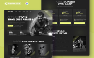 FitFlex - Fitness Studio Landing Page