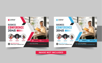 Horizontal Conference flyer or Horizontal flyer template design