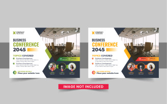 Horizontal Conference flyer or Horizontal flyer template