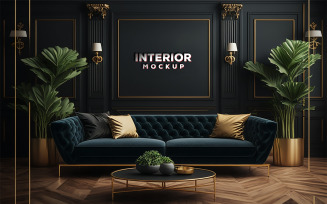 Logo Mockup in The Luxury Interior