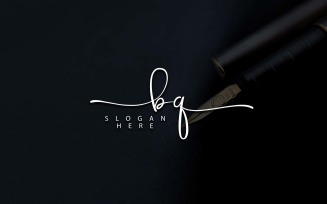 Creative Photography BQ Letter Logo Design