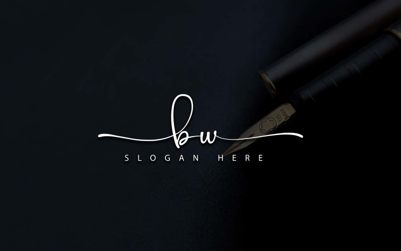 Creative Photography BW Letter Logo Design Logo Template