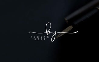 Creative Photography BY Letter Logo Design
