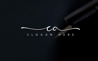 Creative Photography CA Letter Logo Design