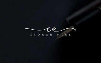 Creative Photography CE Letter Logo Design