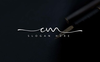 Creative Photography CM Letter Logo Design