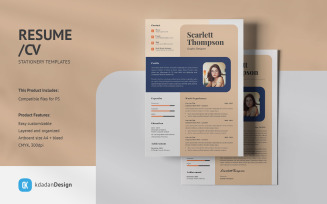 Resume/CV PSD Design Templates Vol 194
