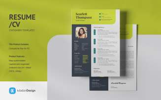 Resume/CV PSD Design Templates Vol 195