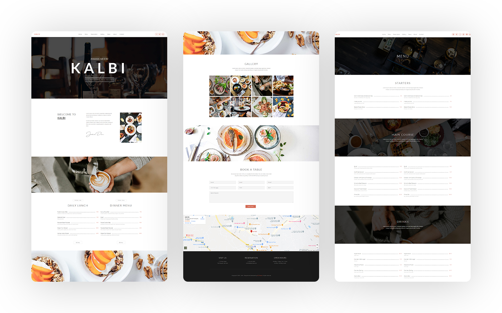 Kalbi – Restaurant Cafe Bar WordPress  Themes 361329