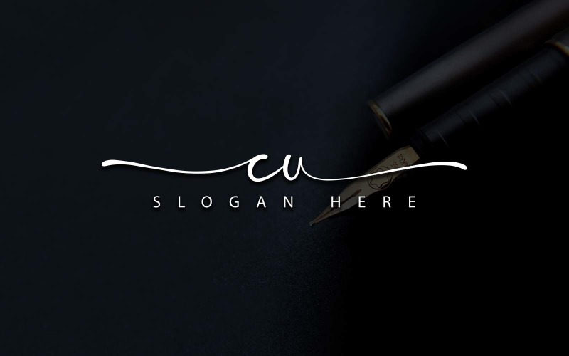 Creative Photography CU Letter Logo Design Logo Template