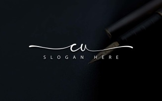 Creative Photography CU Letter Logo Design