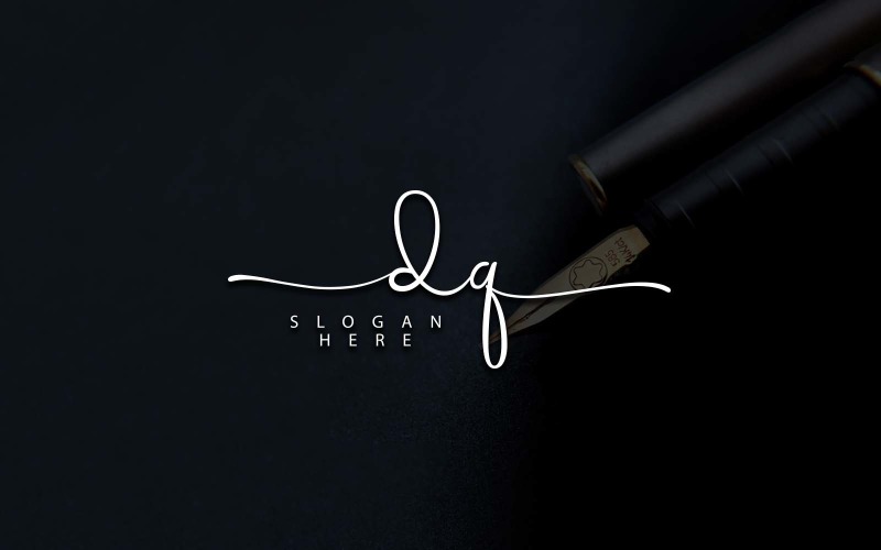 Creative Photography DQ Letter Logo Design Logo Template