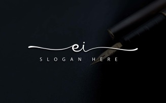 Creative Photography EI Letter Logo Design