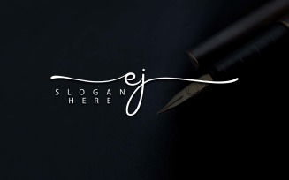 Creative Photography EJ Letter Logo Design